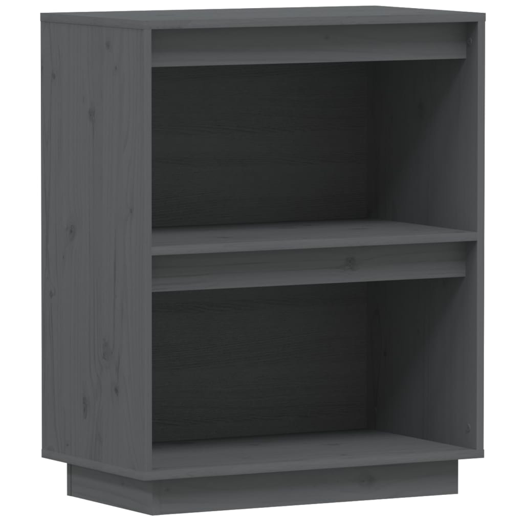 Beistellschrank Weiß 60x34x75 cm Massivholz Kiefer