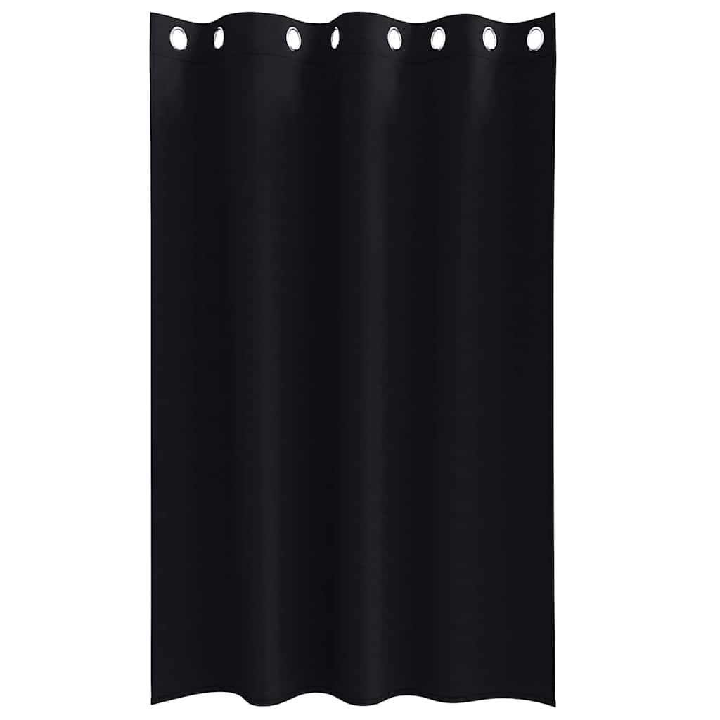 Verdunkelungs-Vorhänge mit Ringen 2 pcs Beige 140 x 140 cm