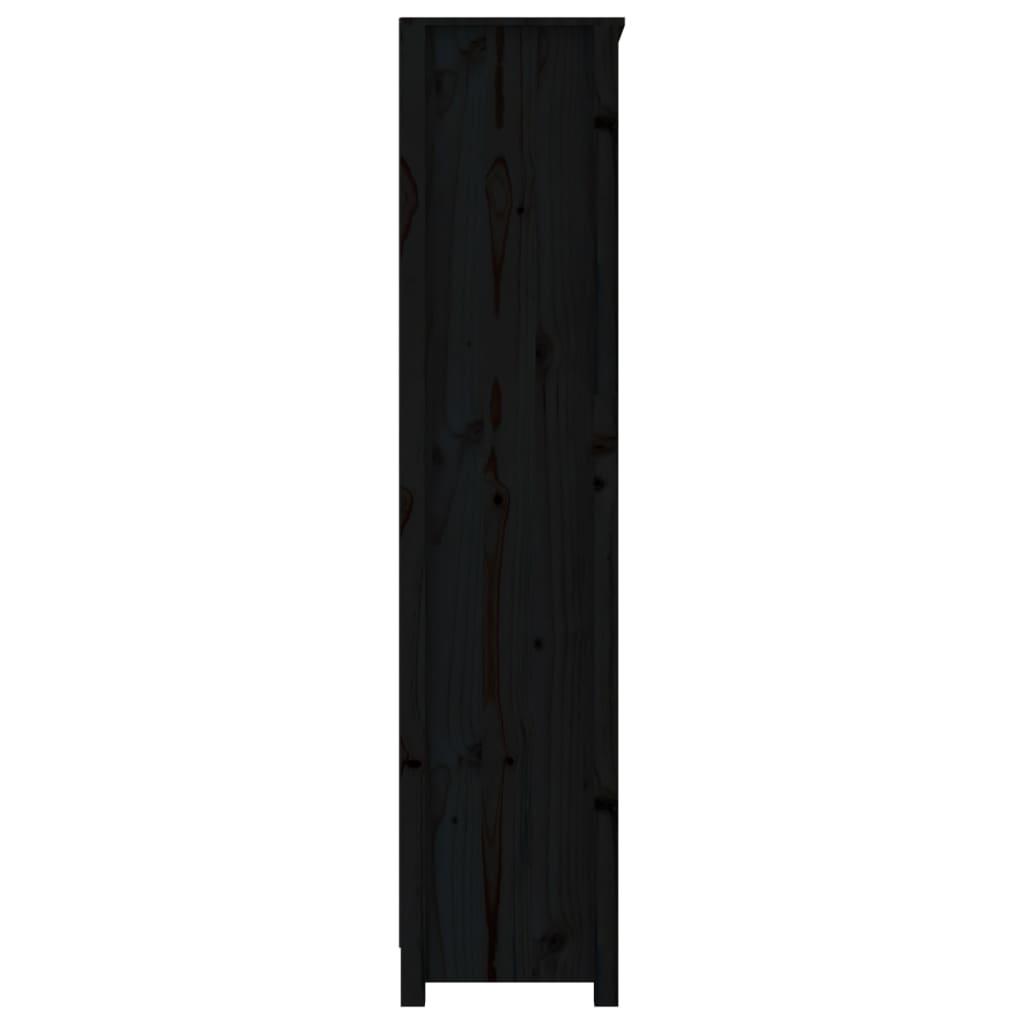 Bücherregal Grau 80x35x68 cm Massivholz Kiefer
