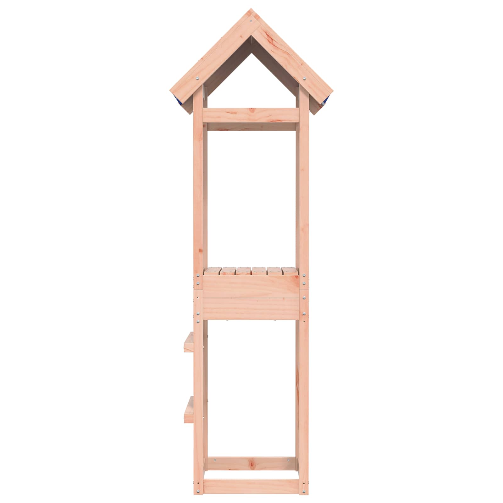 Spielturm Braun 52,5 x 46,5 x 195 cm Massives Kiefernholz