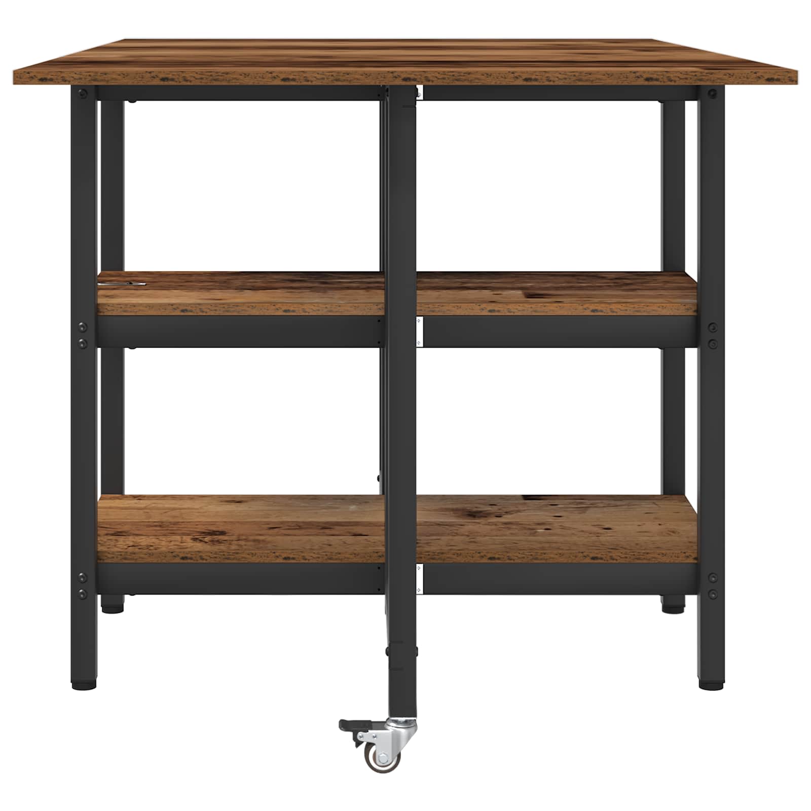 Esstisch 122 x 80 x 76,5 cm Holzwerkstoff Schwarze Eiche