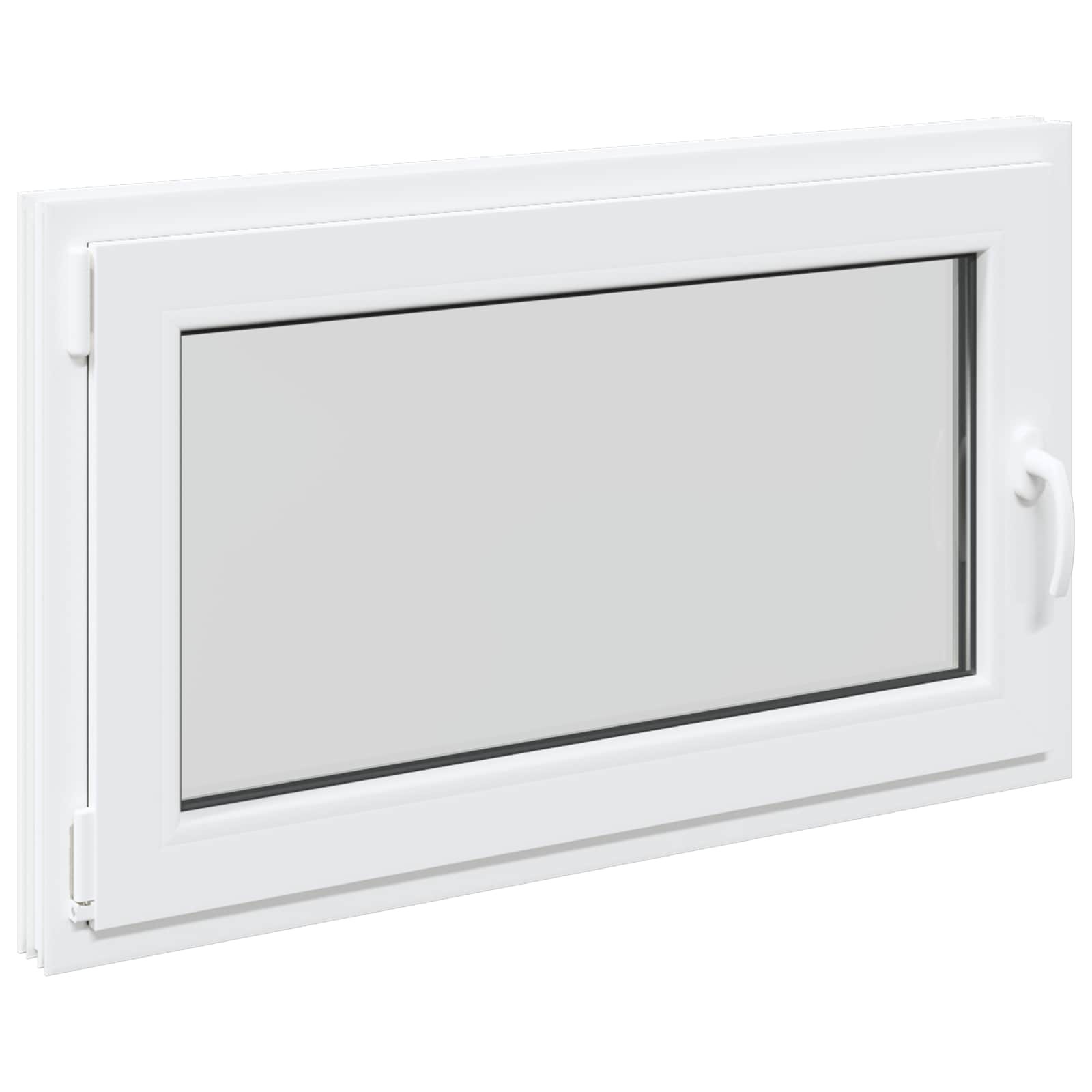 Kellerfenster RISOR 50 x 50 cm PVC und Glas Weiß