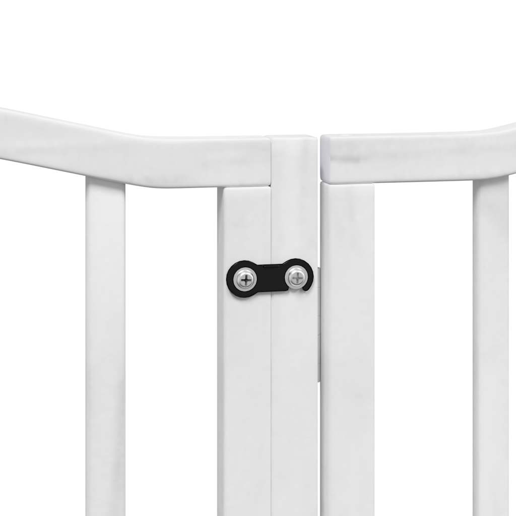3-tlg. Hundetor Faltbar 150 cm Pappelholz