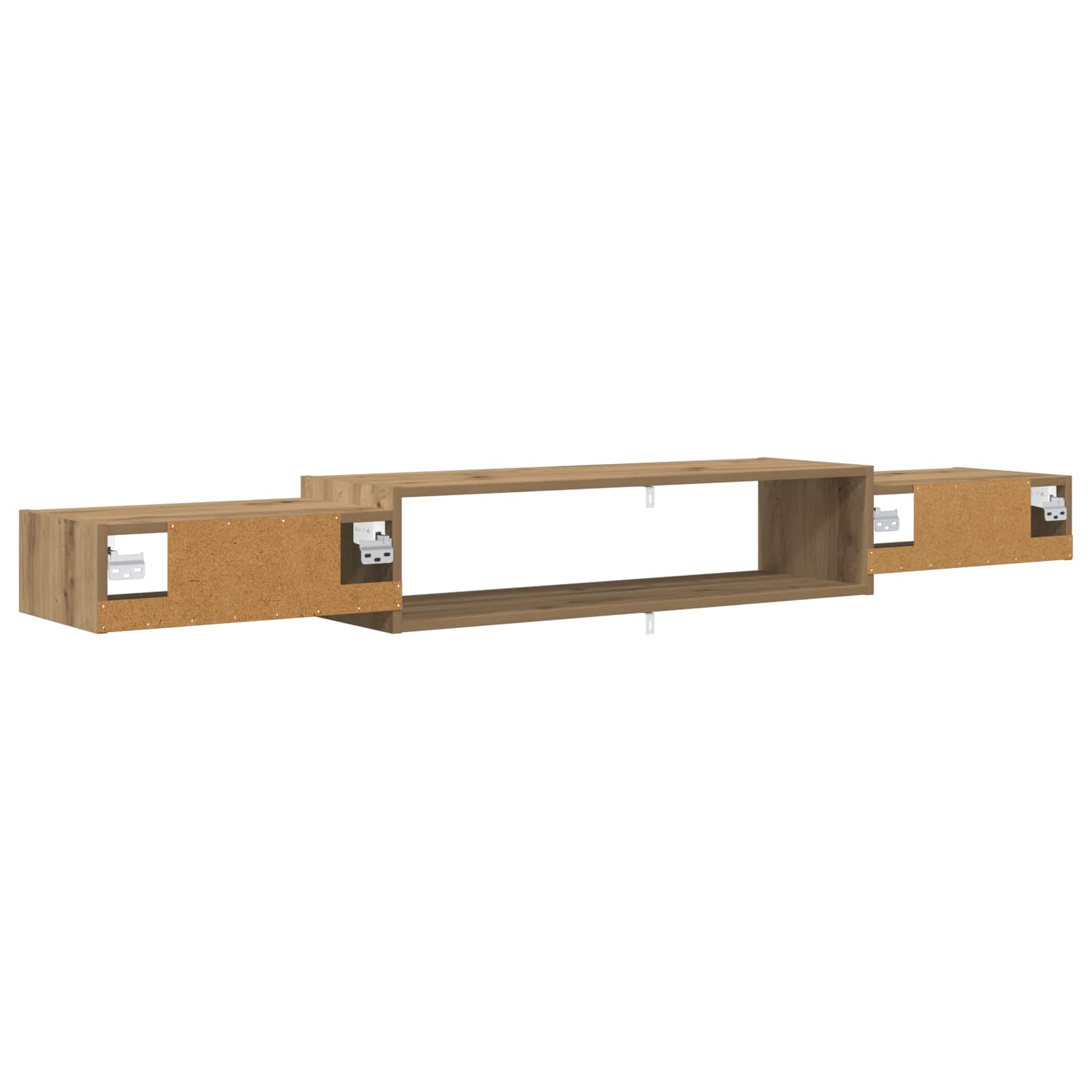 Wandmontierter TV-Schrank Wandhalterung Weiß 140 x 28 x 21 cm