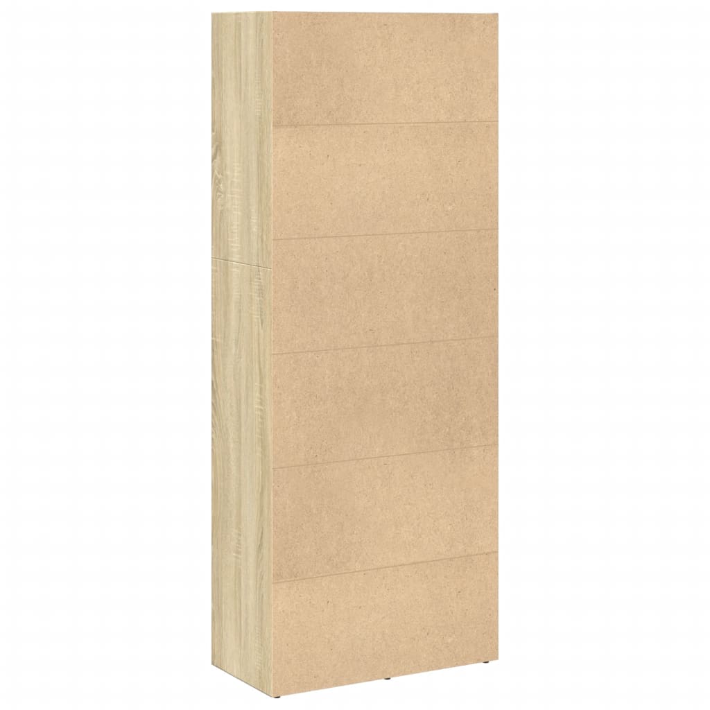 Bücherregal Weiß 80x30x189 cm Holzwerkstoff