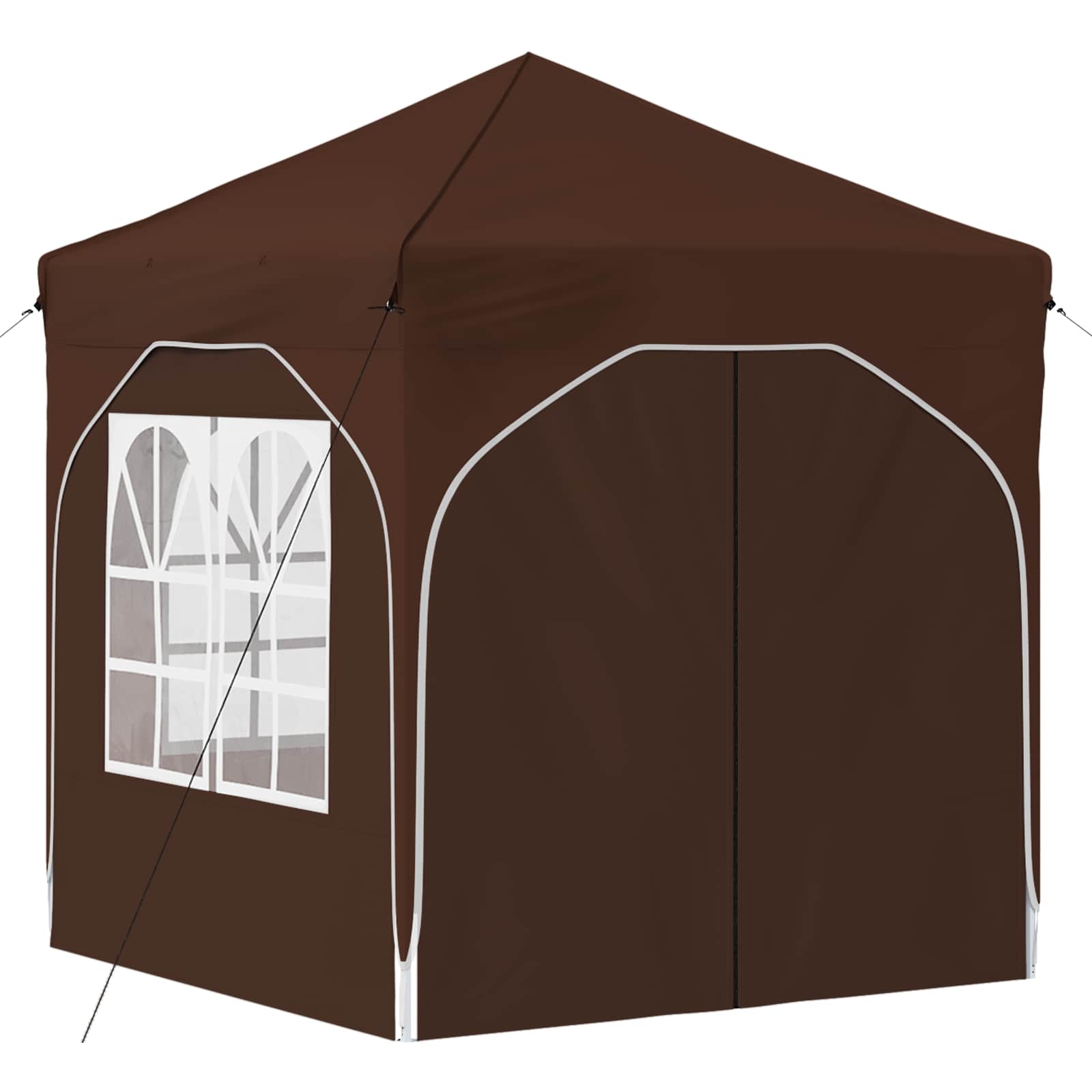 Pop-up Partyzelt 194 x 194 x 245 cm Creme
