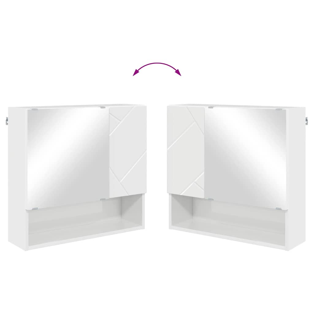 Badezimmermöbel-Set mit Tür 5 pcs Weiß Holzwerkstoff & Metall