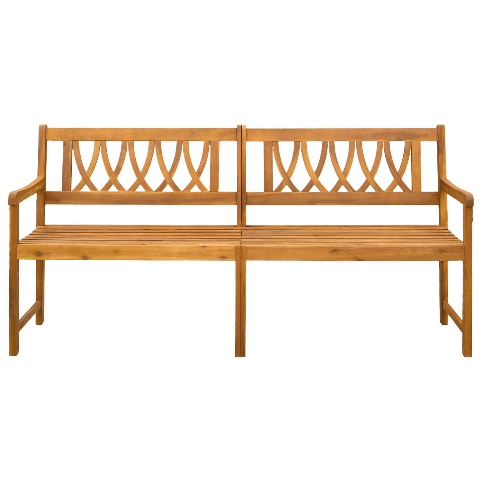 Bank Outdoor Natur 110 x 56 x 90 cm Massivholz Akazie