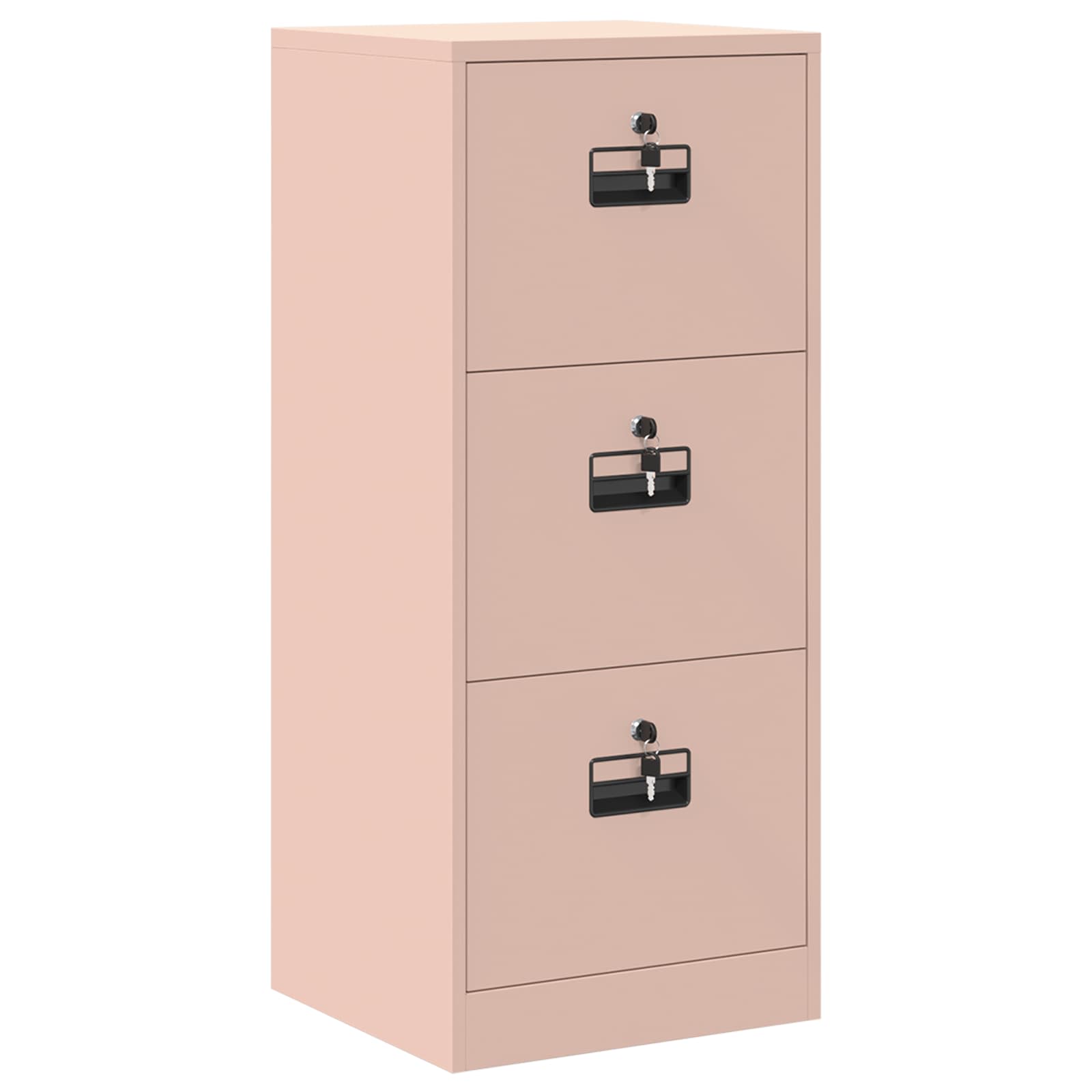 Aktenschrank 2 pcs Schwarz 44 x 50 x 139 cm Kaltgewalzter Stahl