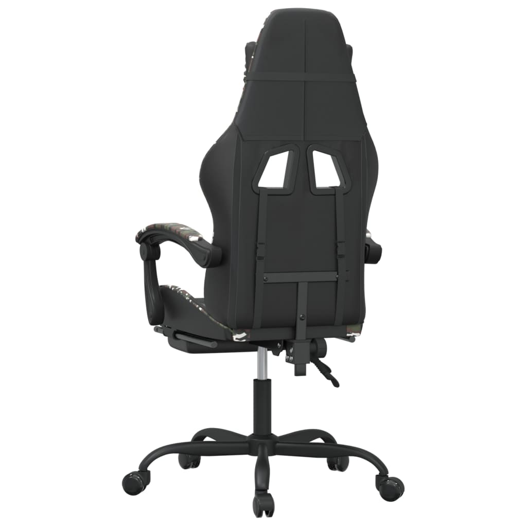 Gaming-Stuhl Drehbar Schwarz und Grün Kunstleder