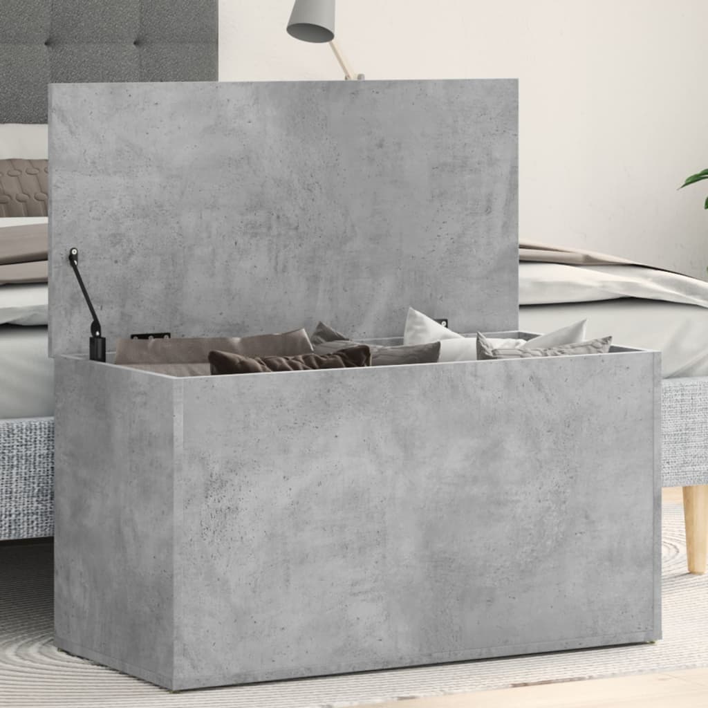 Aufbewahrungstruhe Weiß 84x42x46 cm Holzwerkstoff