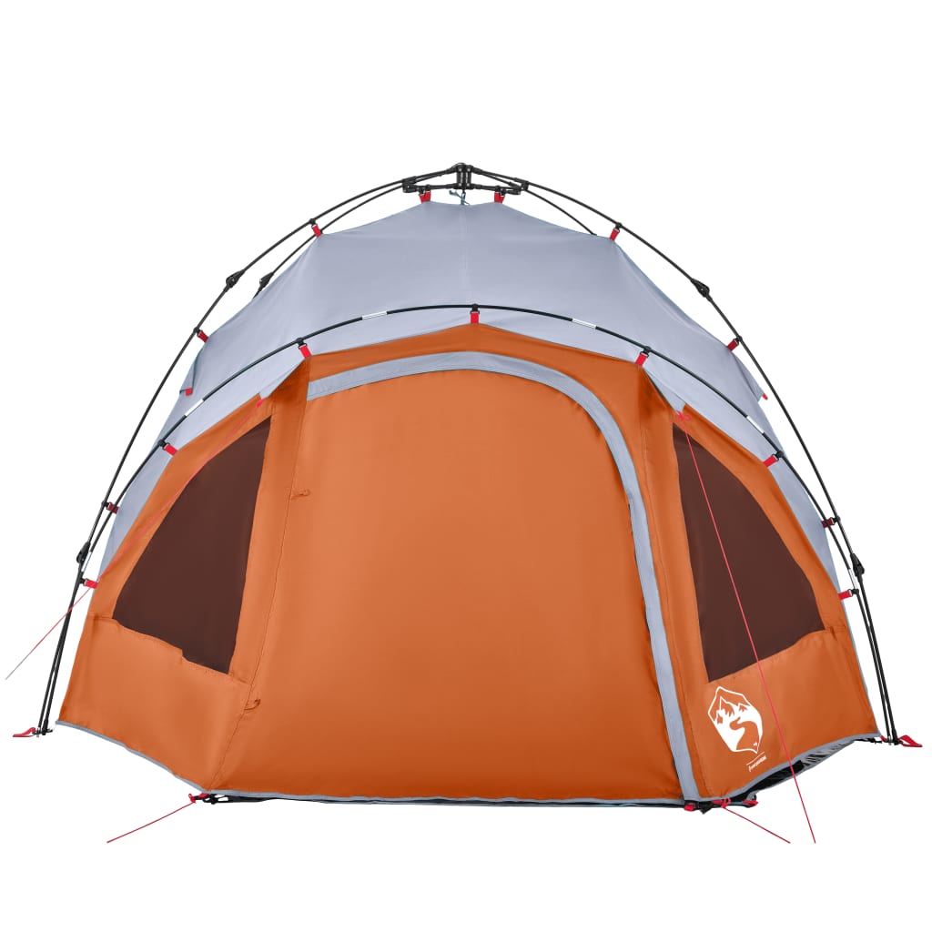 Kuppel-Campingzelt 3 Personen Grün Quick Release