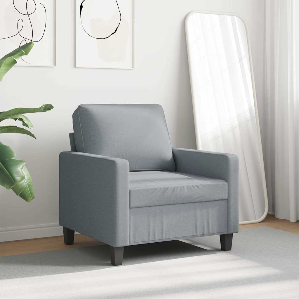 3-Sitzer-Sofa Hellgrau 180 cm Stoff