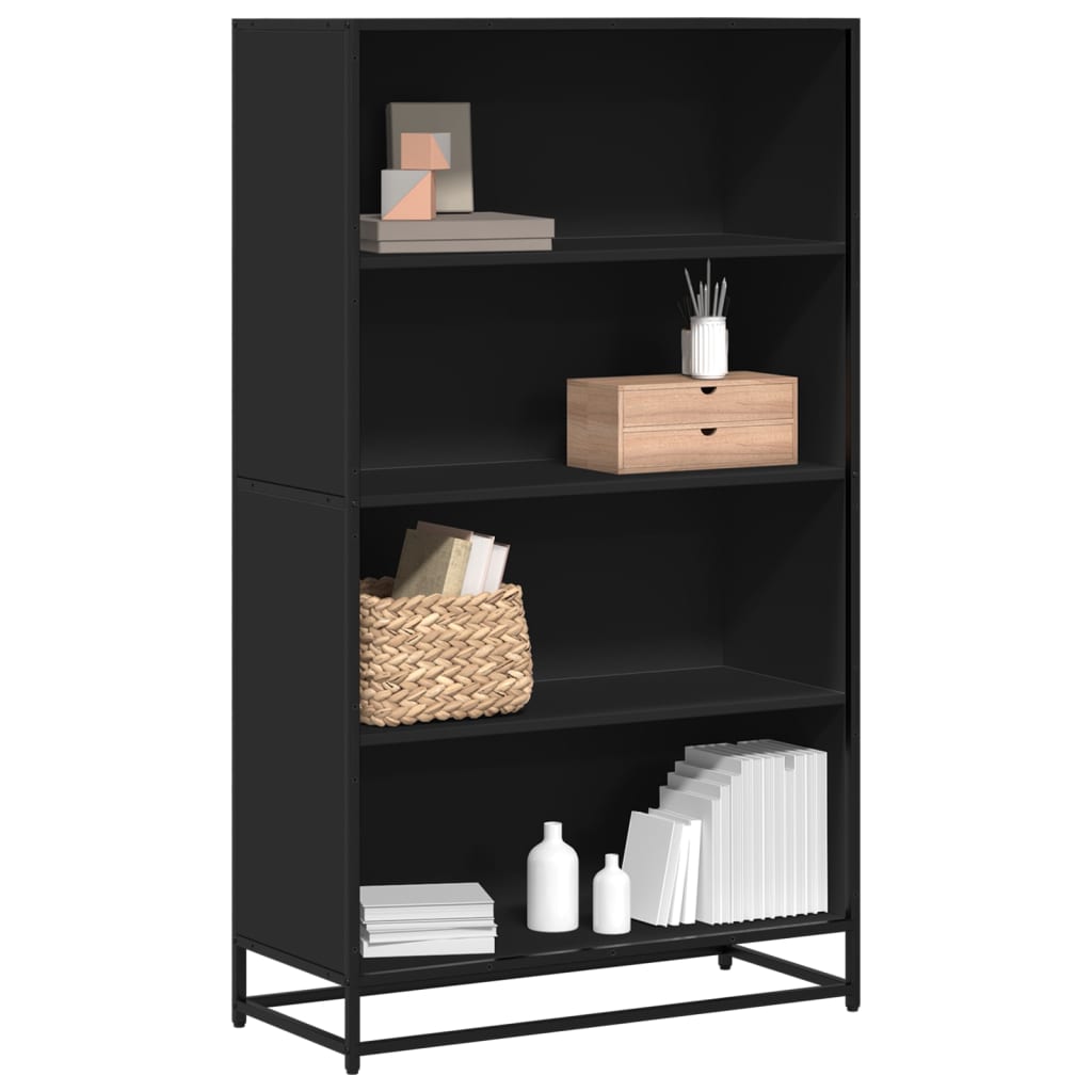 Bücherregal Schwarz 60x35x139 cm Holzwerkstoff