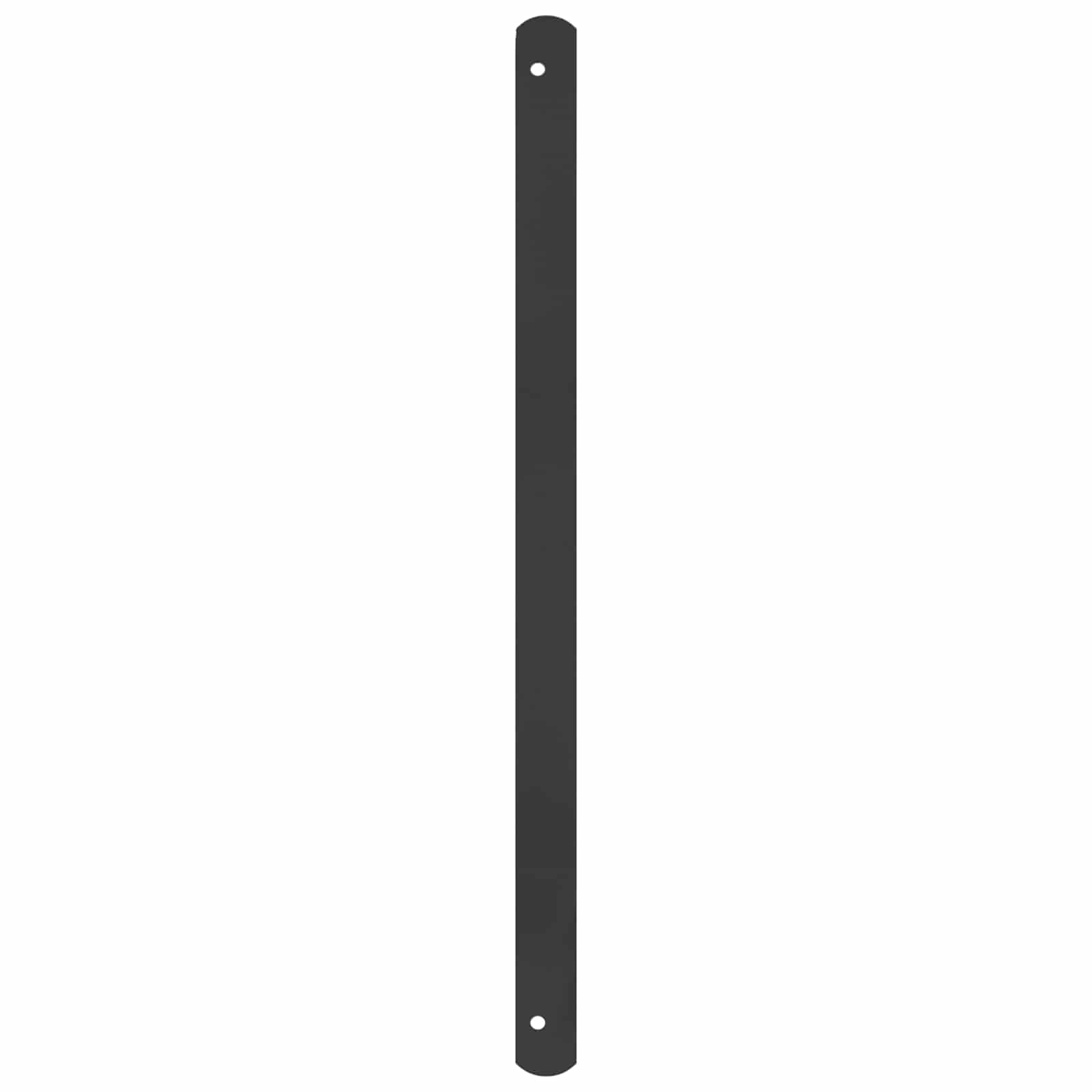 Fenstergitter 76 x 30 cm Pulverbeschichteter Stahl Schwarz