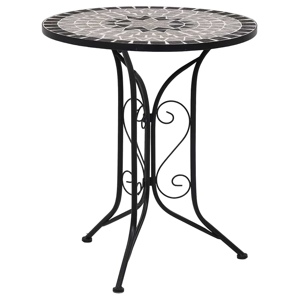 Bistrotisch Mosaik Keramik Braun 60 cm