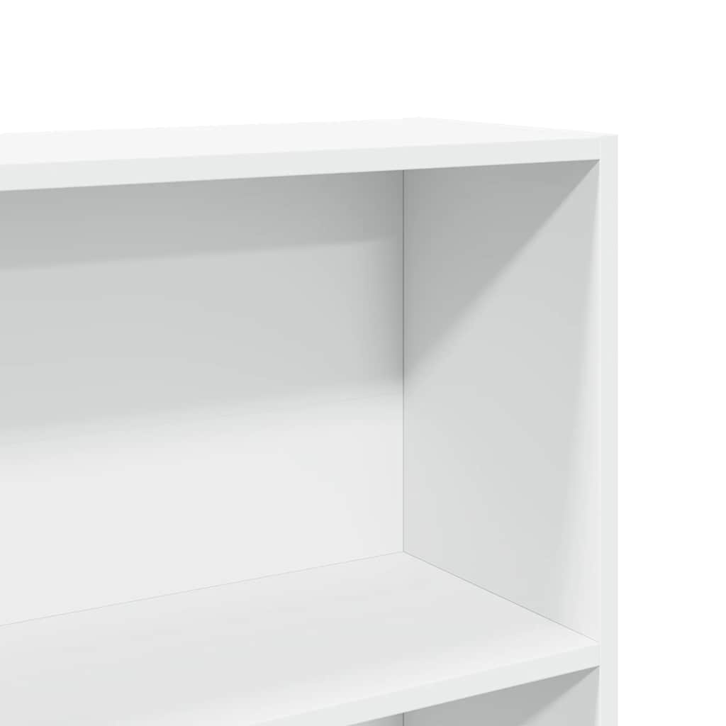 Bücherregal Weiß 40x24x75 cm Holzwerkstoff