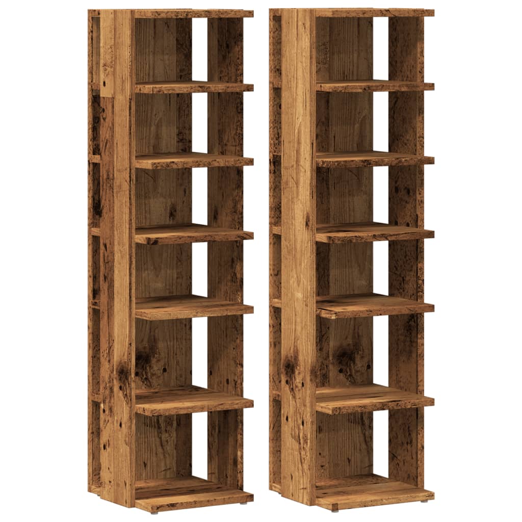 Schuhschrank Weiß 27,5x27x102 cm Holzwerkstoff