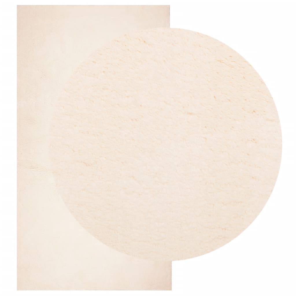 Teppich HUARTE Kurzflor Weich und Waschbar Anthrazit 60x110 cm