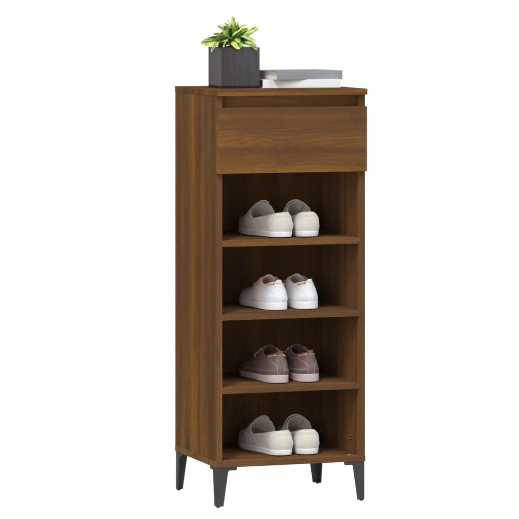 Schuhregal Weiß 40x36x105 cm Holzwerkstoff