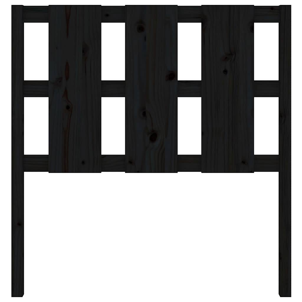 Kopfteil Grau 80,5x4x100 cm Massivholz Kiefer