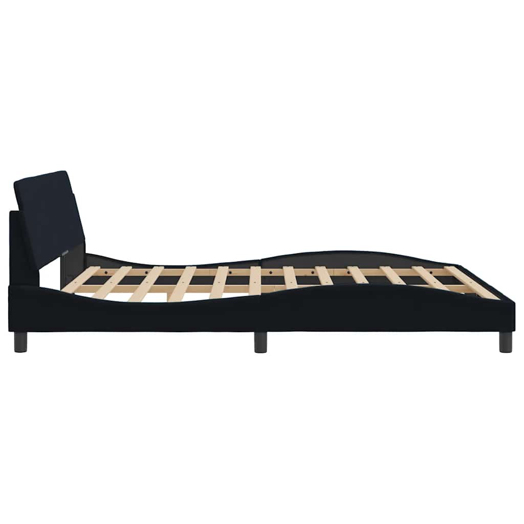 Bettgestell Dover Dunkelgrau 90x190 cm Samt
