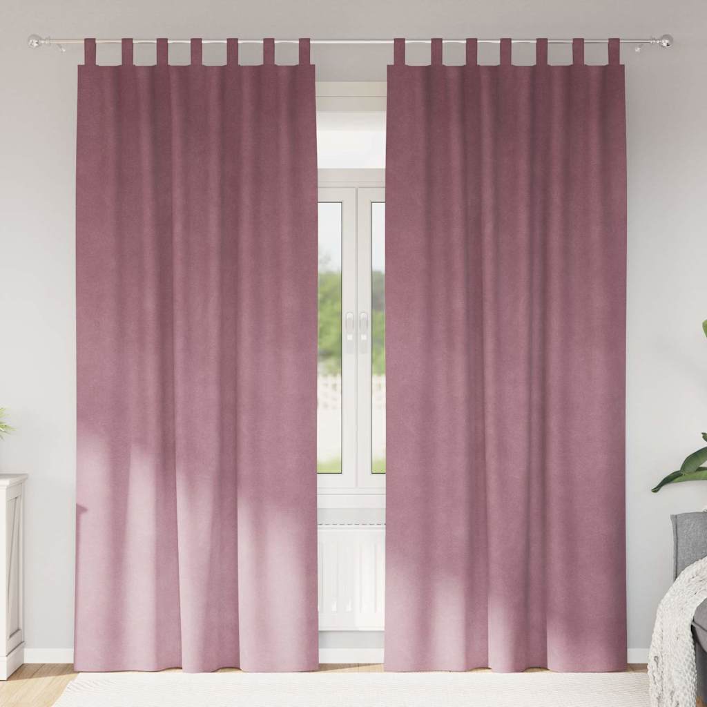Verdunkelungsvorhänge 2 pcs Schwarz 140 x 140 cm Samt