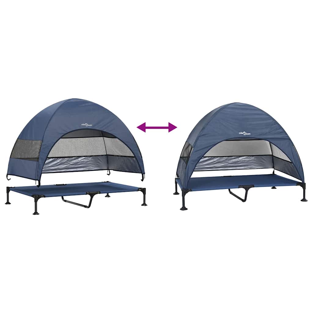 Hochgelegtes Hundebett Hellgrau 127 x 81 x 108 cm
