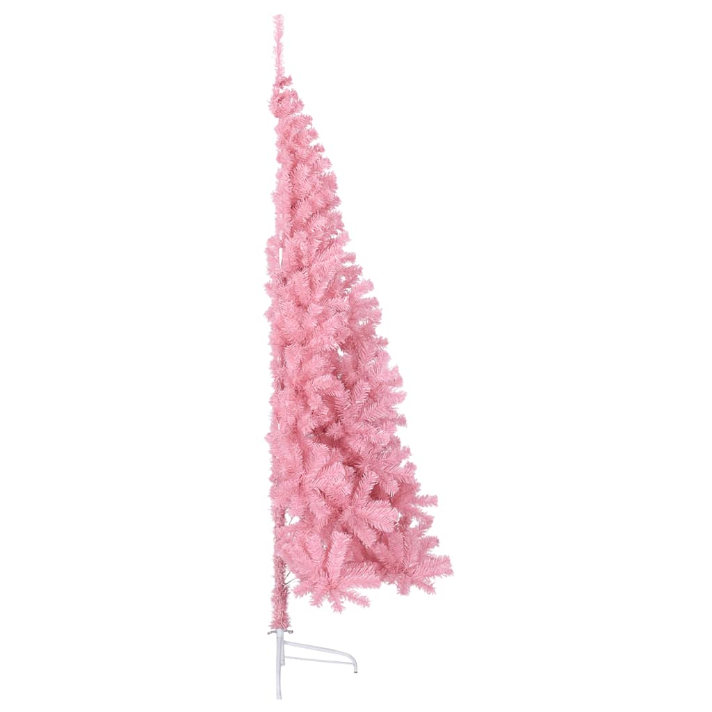Künstlicher Halb-Weihnachtsbaum mit Ständer Grün 150 cm PVC