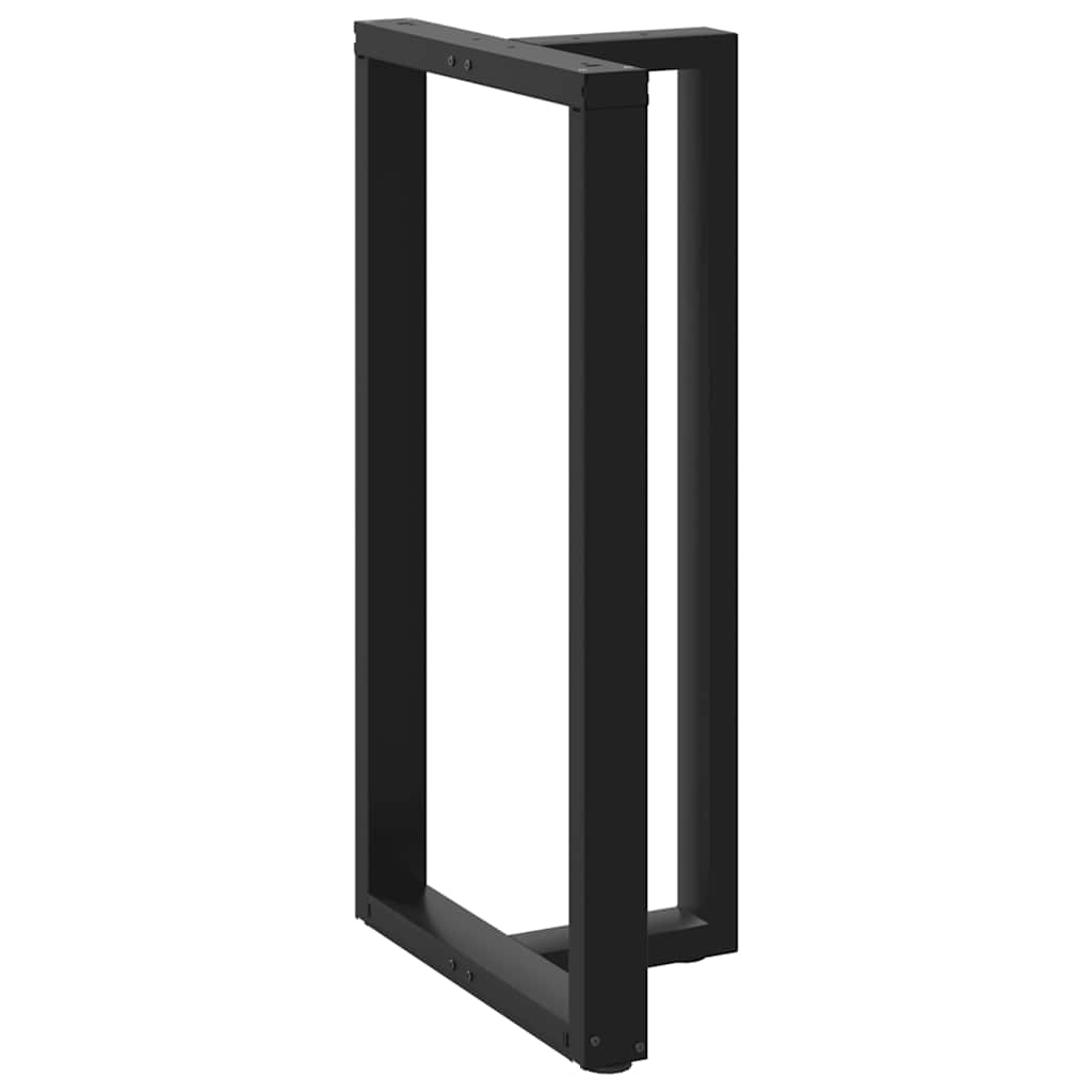 Couchtischbeine T-Form 2 Stk. Schwarz 30x25x(30-31) cm Stahl