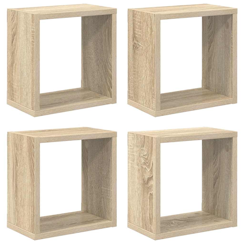 Würfelregale 2 Stk. Weiß 30x15x30 cm