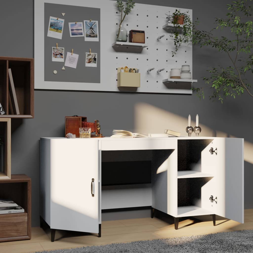 Schreibtisch mit Tür Altholz 140 x 50 x 75 cm Holzwerkstoff