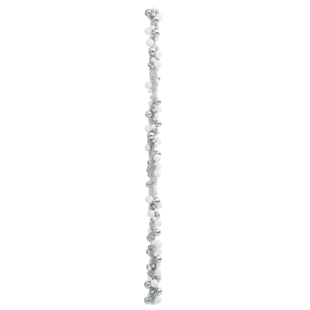 Weihnachtskugelgirlande Schwarz 186 cm Polystyrol
