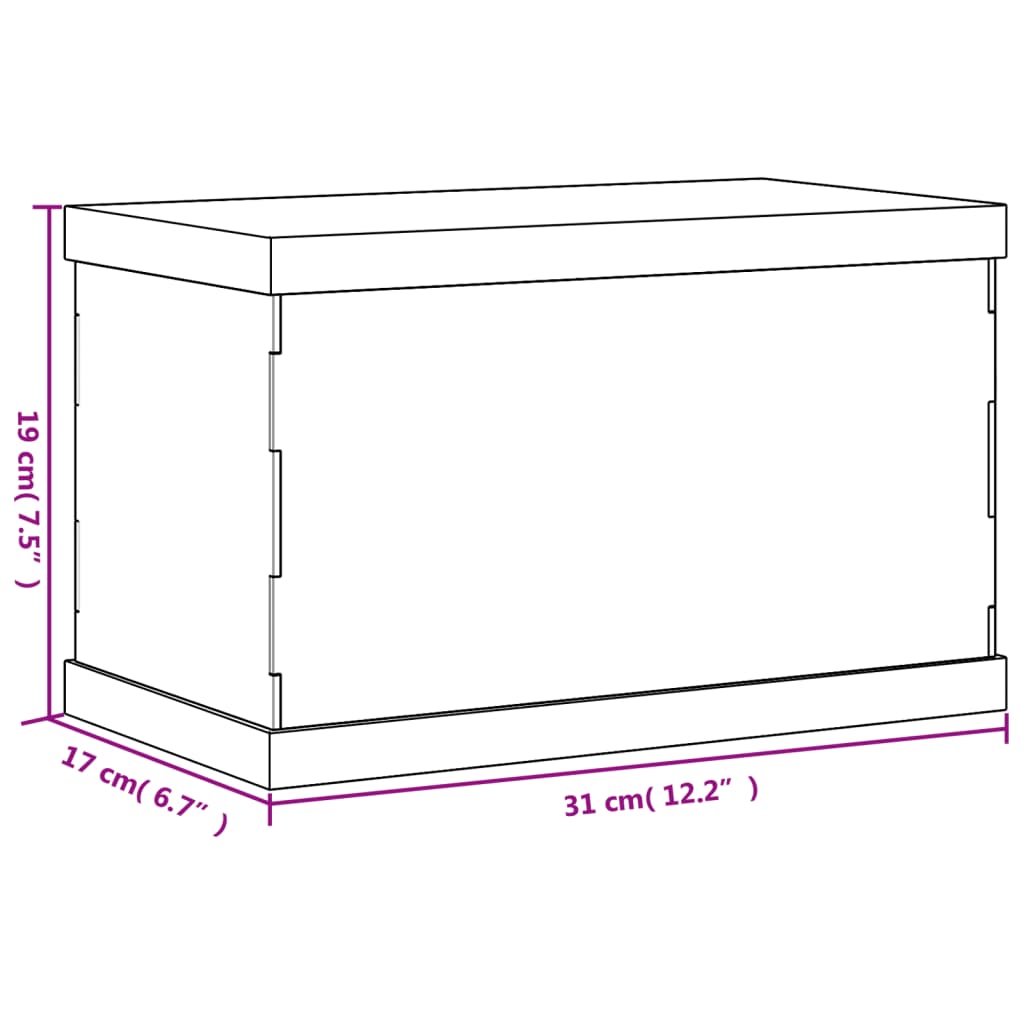 Vitrine Transparent 17x12x25 cm Acryl