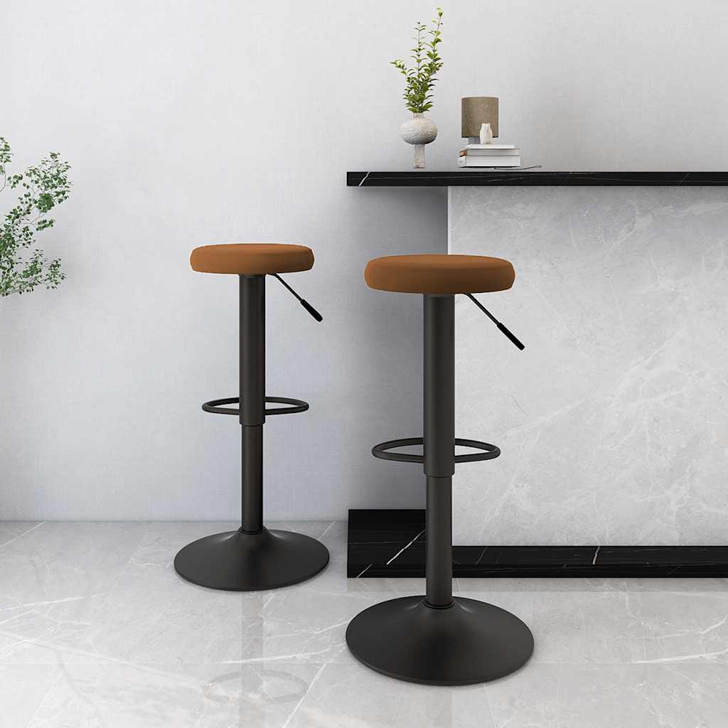 Barhocker 2 Stk. Schwarz Samt