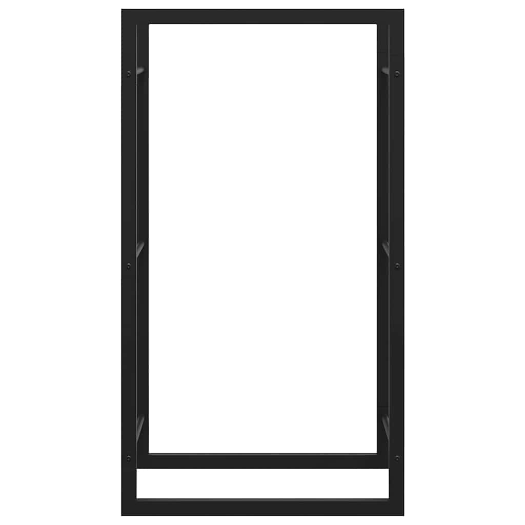 Brennholzregal 50x28x94 cm Edelstahl