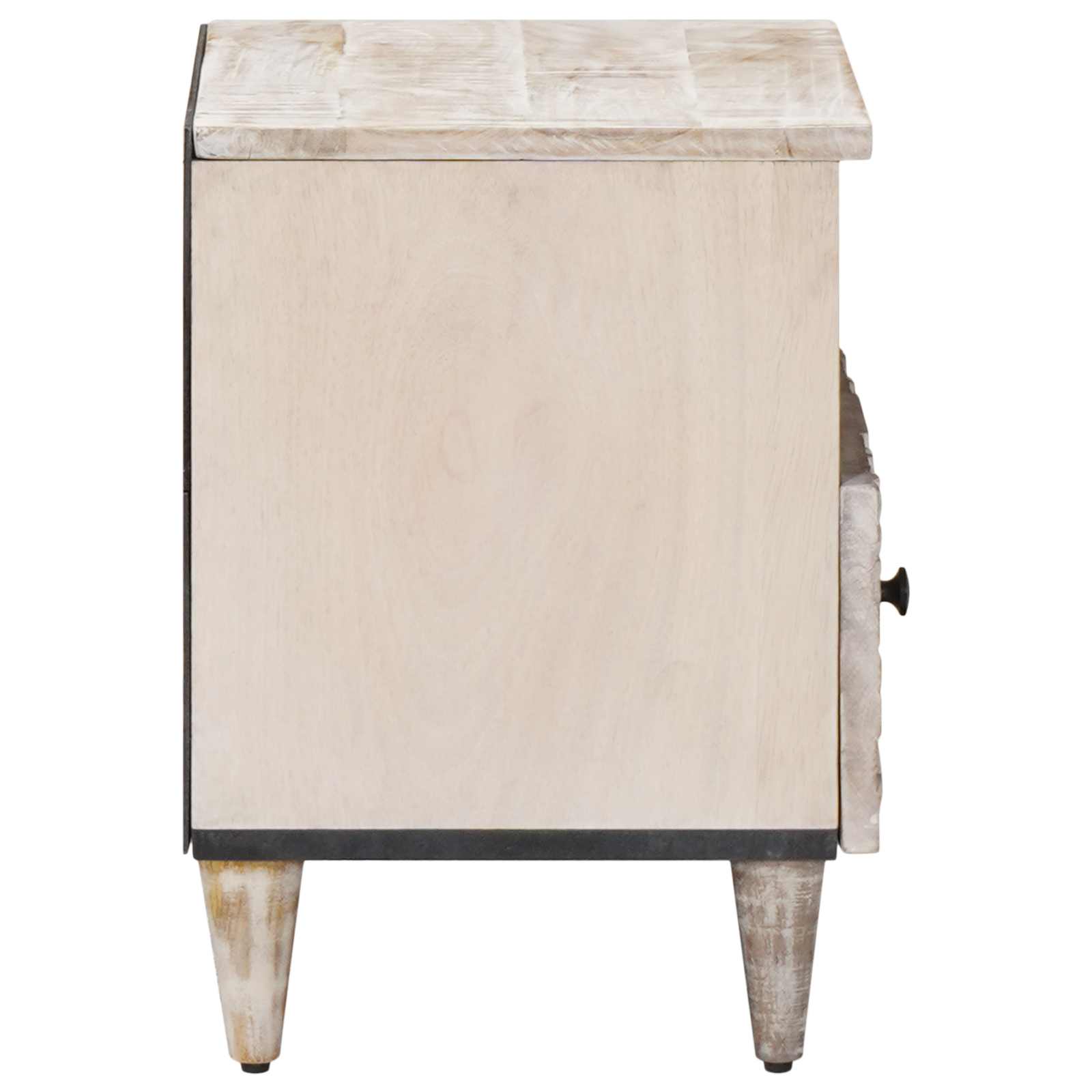 Bettkasten Braun 40 x 33 x 46 cm Massivholz Mango