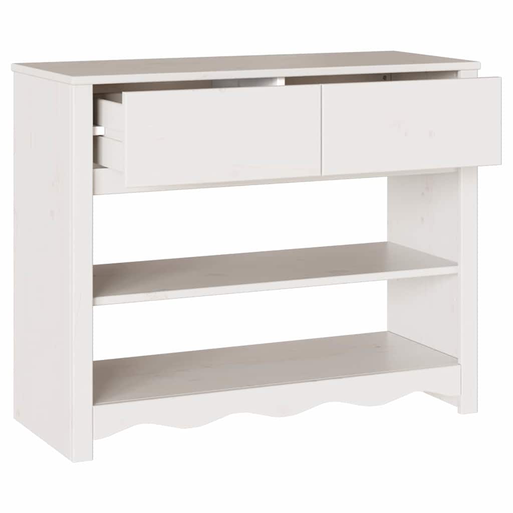 Konsolentisch mit Schubladen Drammen Eiche 89,5 x 37 x 73 cm