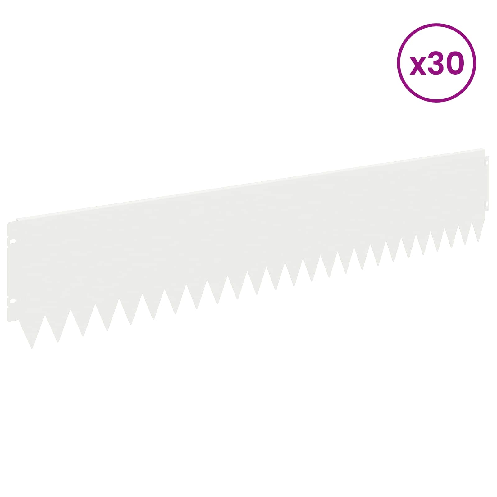 Raseneinfassung 10 pcs 103 x 10 cm Stahl Schwarz