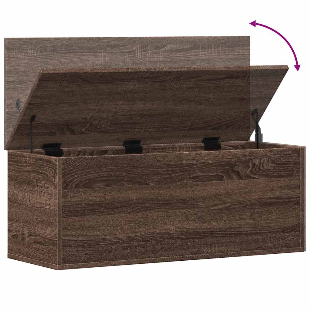 Aufbewahrungstruhe Weiß 84x42x46 cm Holzwerkstoff