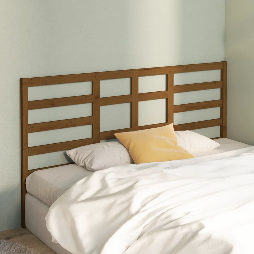 Bett-Kopfteil Grau 81x4x104 cm Massivholz Kiefer