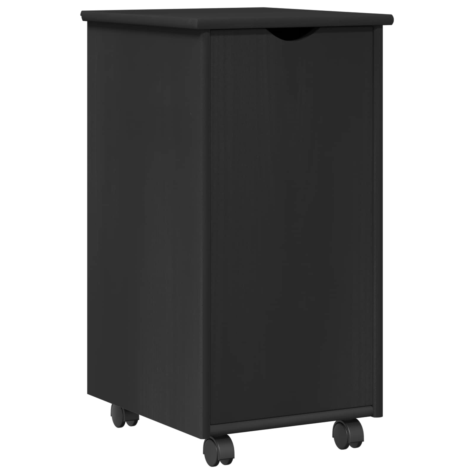 Rollschrank Honigbraun 34 x 39 x 65,5 cm Massivholz Kiefer