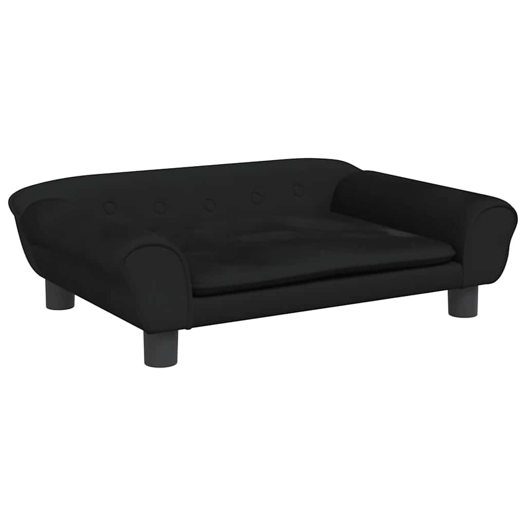 Hundebett Blau 100x50x21 cm Samt