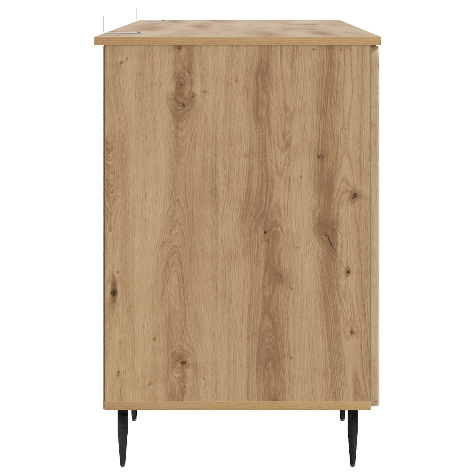 Schreibtisch mit Regal Schwarz 142,5 x 50 x 75 cm Holzwerkstoff