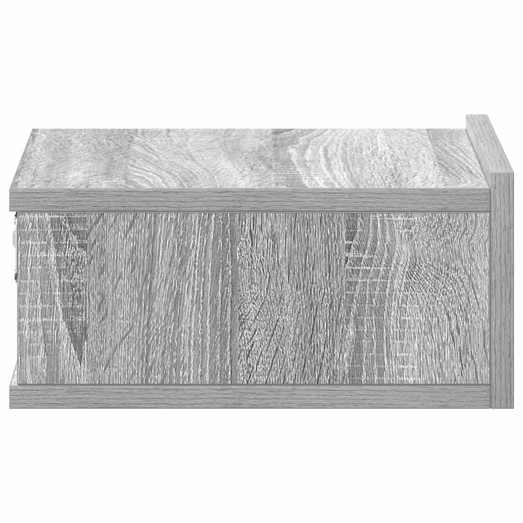 Hängender Nachttisch Weiß 40x30x15 cm Holzwerkstoff