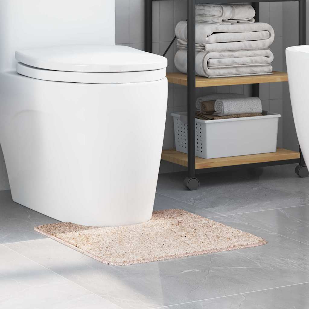 Rutschfeste Badematte mit Toilettenausschnitt Dunkelgrau