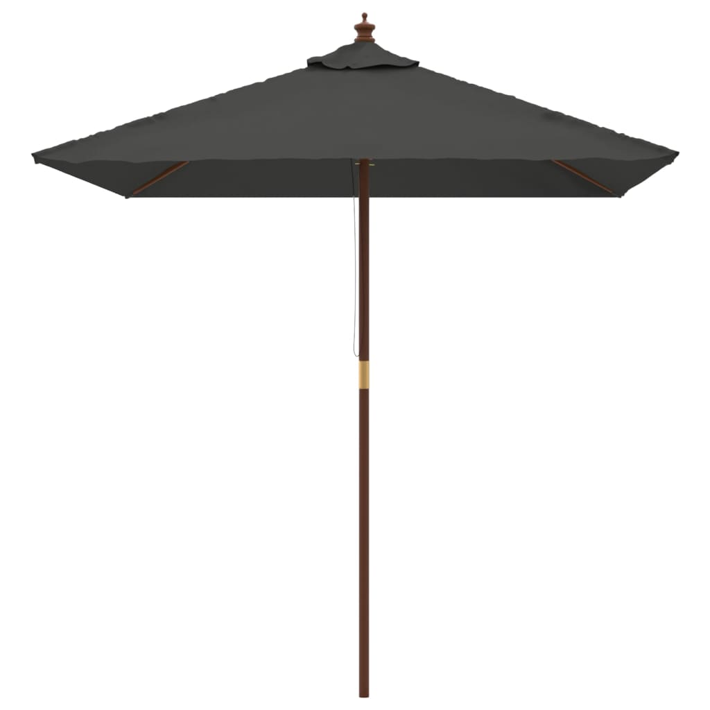 Sonnenschirm mit Holzmast Sandfarben 198x198x231 cm