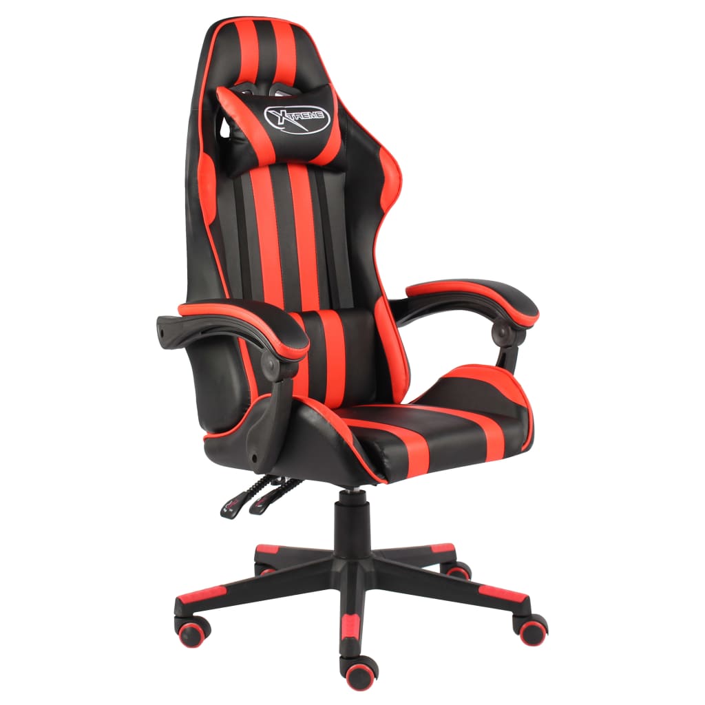 Gaming-Stuhl Schwarz und Blau Kunstleder