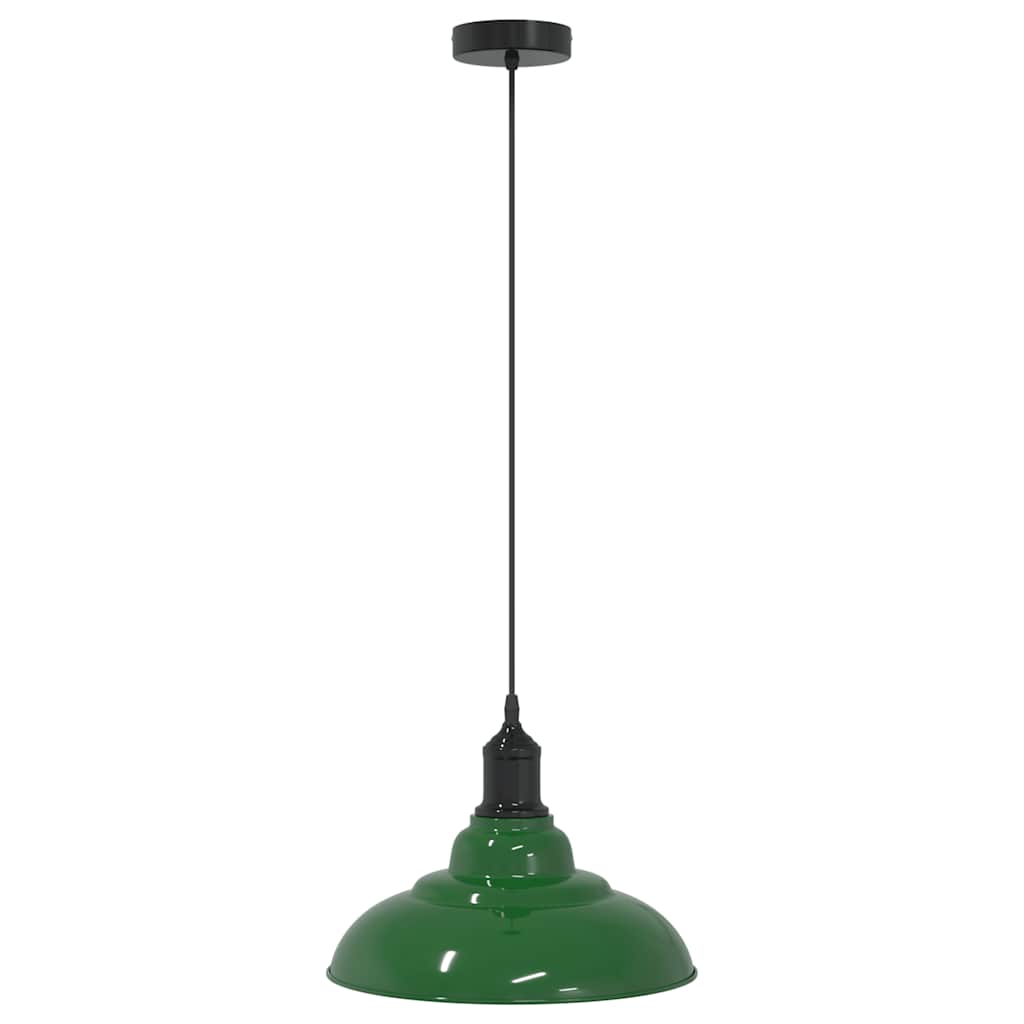 Pendelleuchte Höhenverstellbar E27 Schwarz Glänzend Ø 31 cm