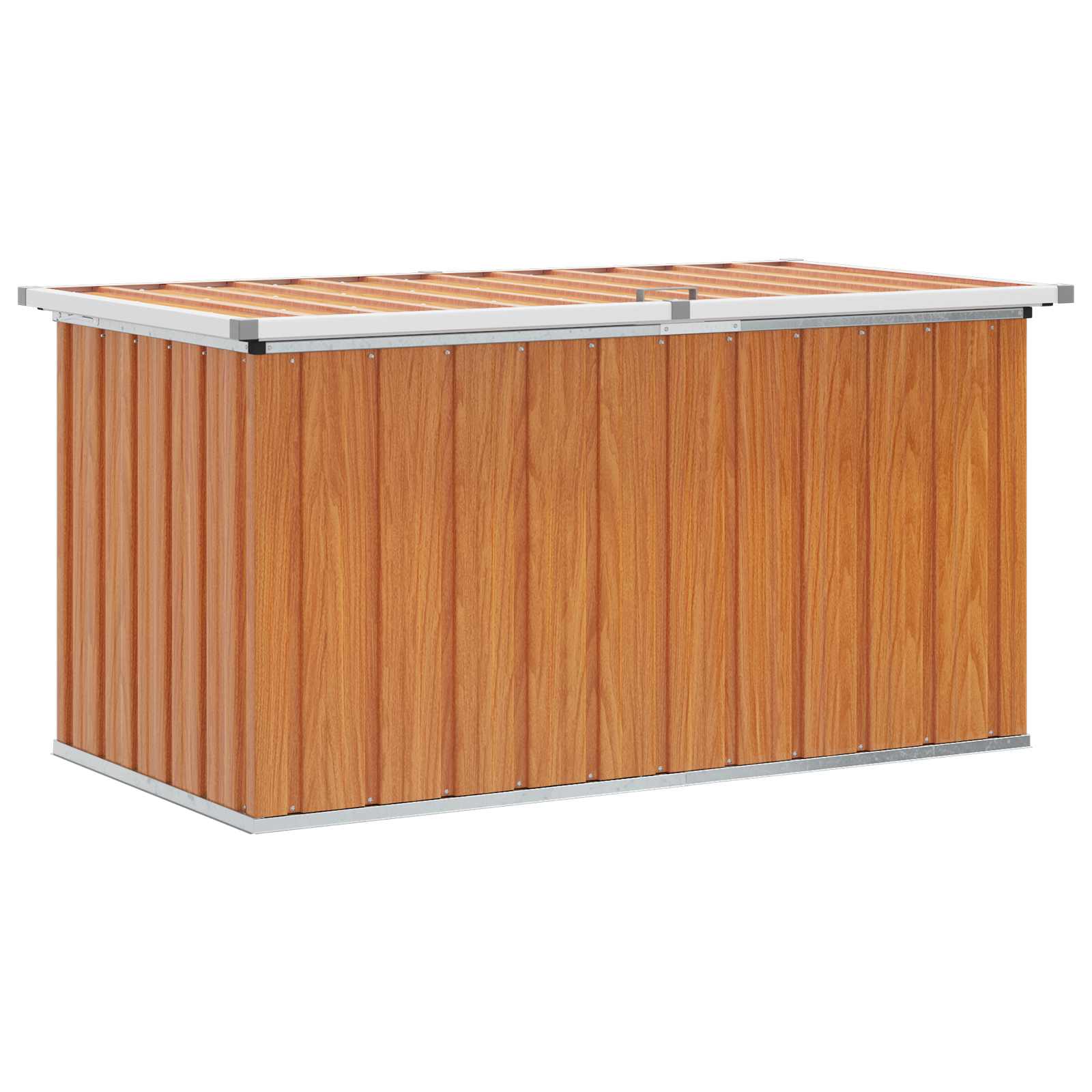 Außenlagerbox Holz 109 x 67 x 65 cm Verzinkter Stahl